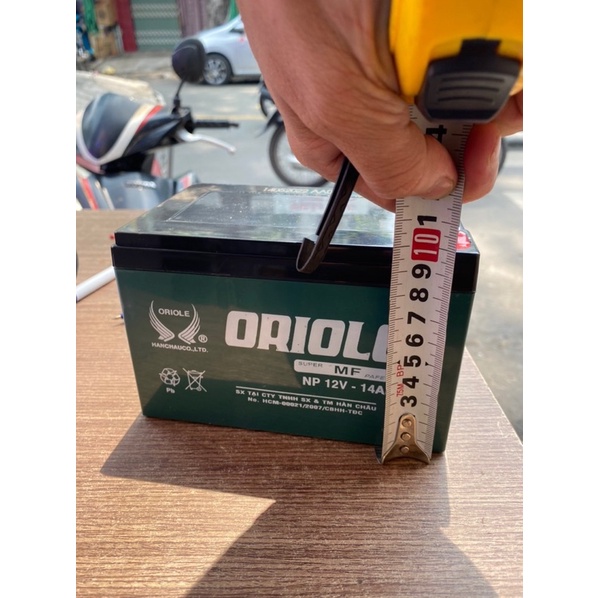 Bình acquy 12v-14Ah - bình cho xe đạp điện, loa kéo và mục đích khác - Hàng chính hãng - Sỉ bình xe điện