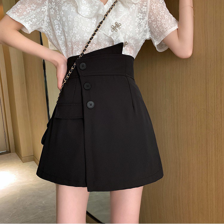 Quần Short Nữ Giả Váy Cạp Cao 3 Khuy Fullsize - Chân váy chữ A  ngắn chất tuyết mưa CV434 SUTANO | BigBuy360 - bigbuy360.vn