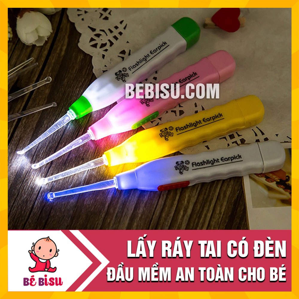 Dụng cụ lấy ráy tai đèn an toàn cho bé