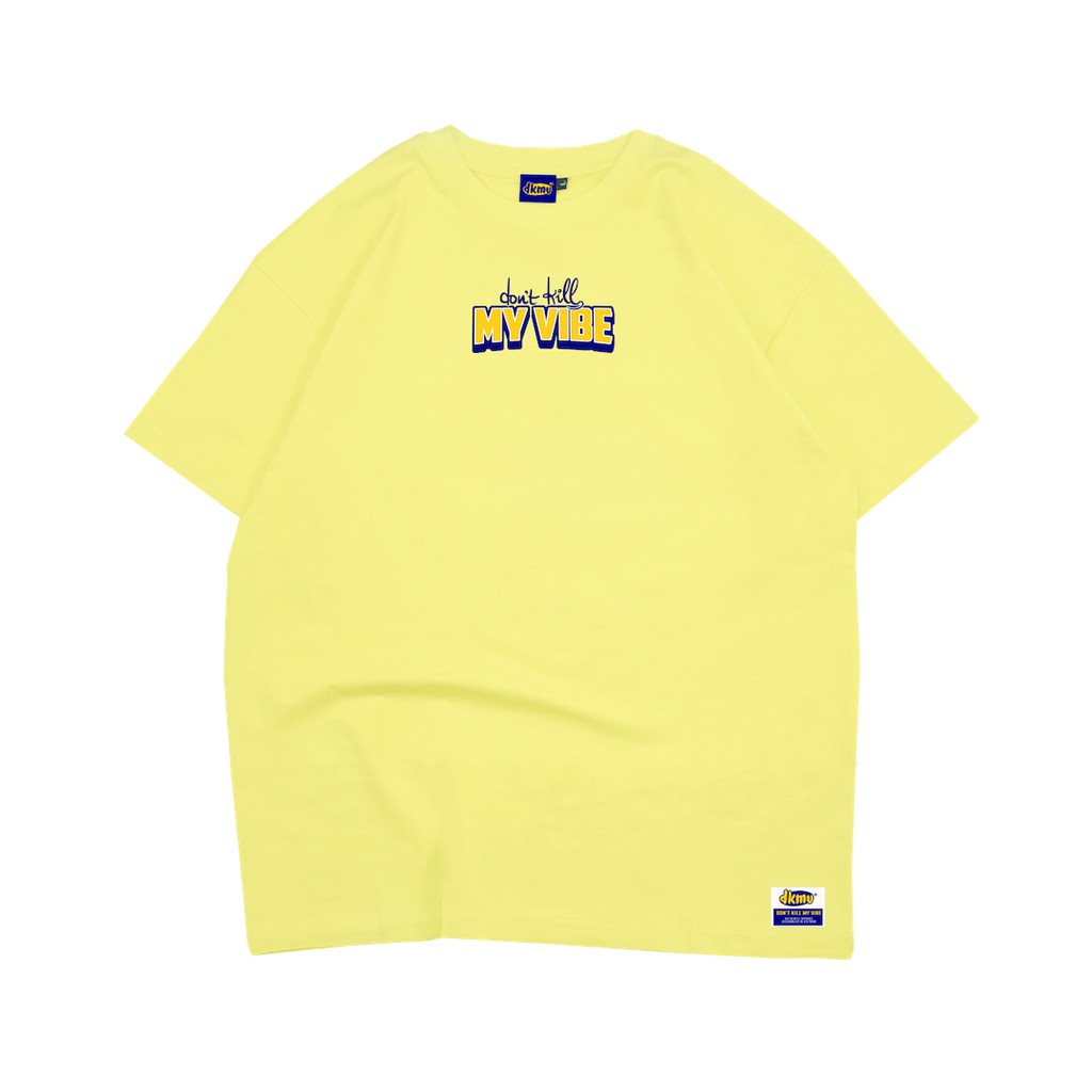 Áo thun nữ unisex form rộng màu vàng | DKMV Yellow Baseball Tee