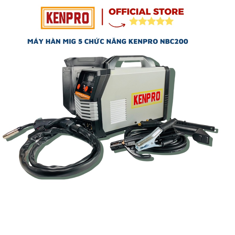 [Mã BMBAU300 giảm 10% đơn 499K] Máy Hàn Mig Mini KenPro NBC200 5 Chức Năng Không Dùng Khí Bảo Hành 12 Tháng