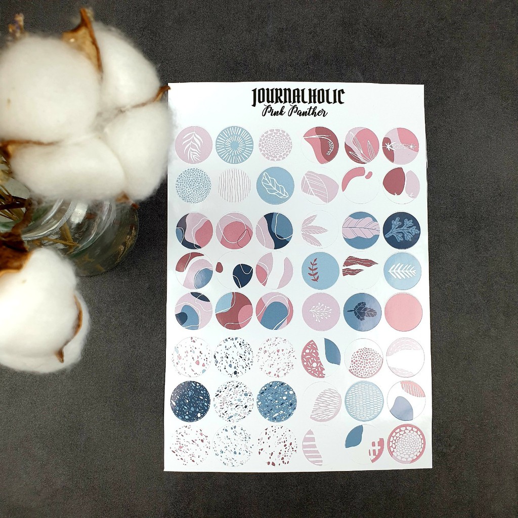 Sticker Round Pastel Collection Journalholic