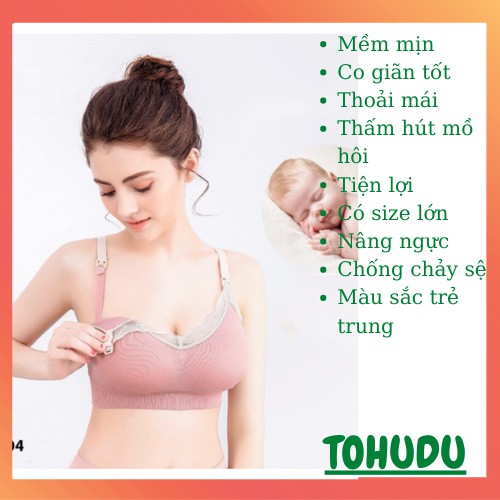 Ao lót cho con bú nâng ngực chống chảy sệ không gọng giá rẻ cao cấp TOHUDU