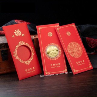 Bao Lì Xì Con Trâu Mạ Vàng 2021