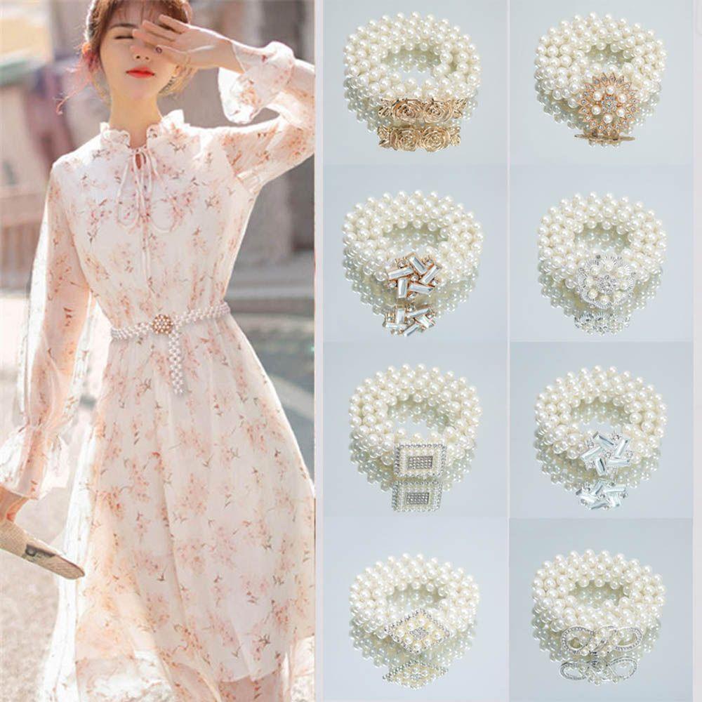 Thắt Lưng OKDEALS Blings|Thắt Lưng Đính Hạt Ngọc Trai Thời Trang Dành Cho Nữ