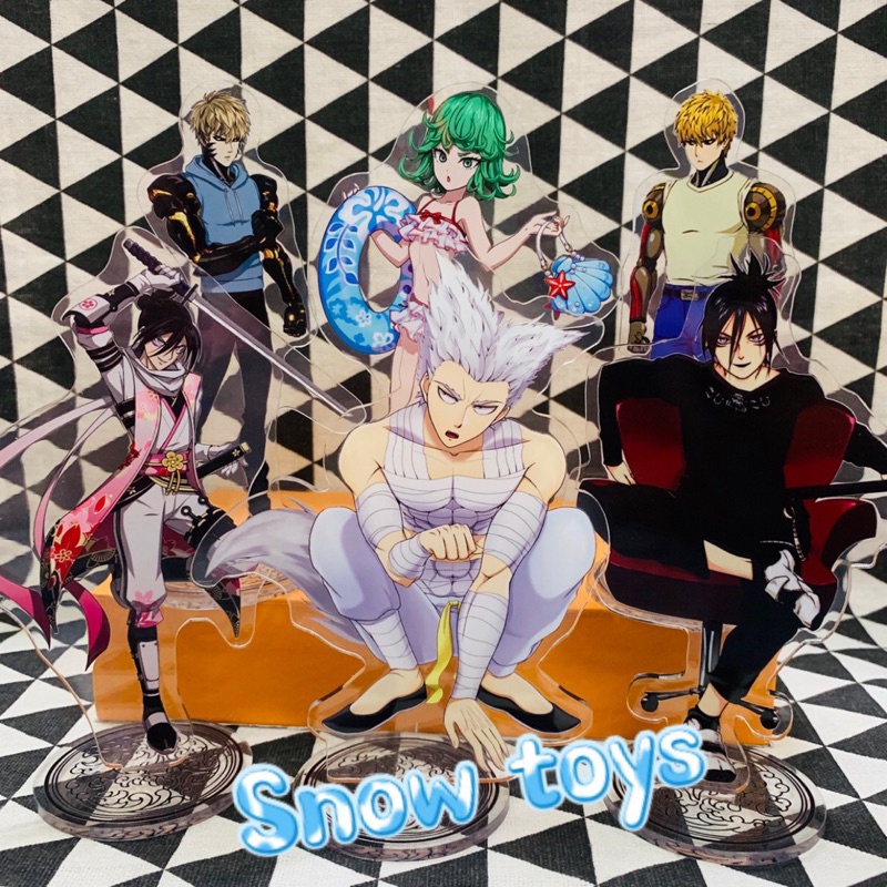 Mô Hình Tượng Standee Acrylic Mica 2 mặt - One Punch Man - Saitama Genos Tatsumaki Fubuki Garou Sonic siêu thanh Bang