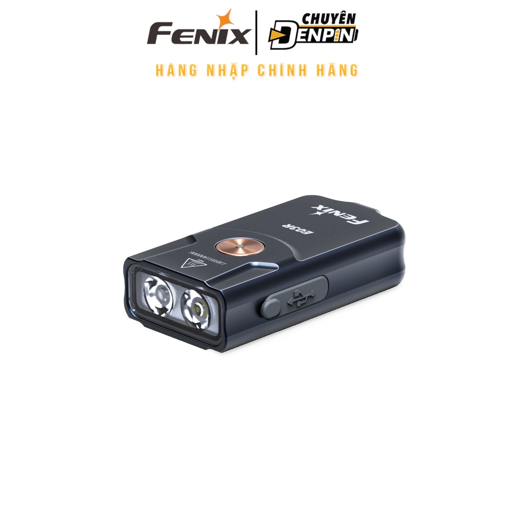 Đèn Pin móc khóa mini Fenix E03R công suất 260 lumens, tích hợp cổng sạc Type C - chống nước.