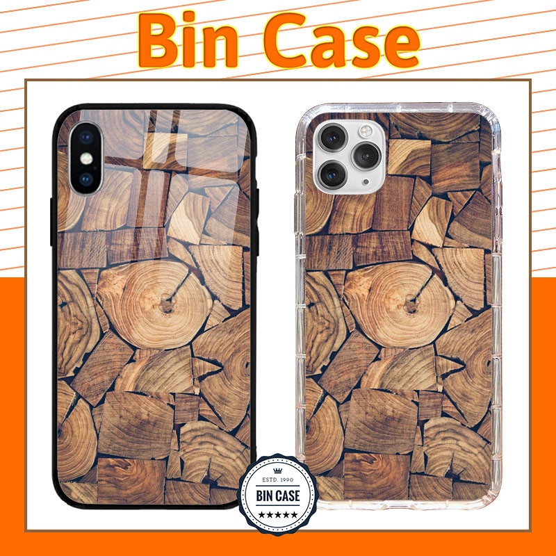 🔥Ốp in vân gỗ màu nâu phong thủy 🔥Ốp lưng nhám viền dẻo iphone 13 12 11 Pro Max 6s 6 7 8 Plus X Xr Xs Max ESR050