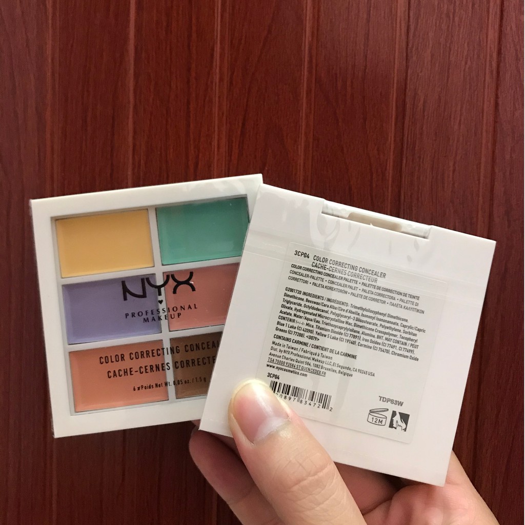 [Ảnh Thật] Bảng Che Khuyết Điểm NYX Color Correcting Concealer (1.5g x 6) | BigBuy360 - bigbuy360.vn