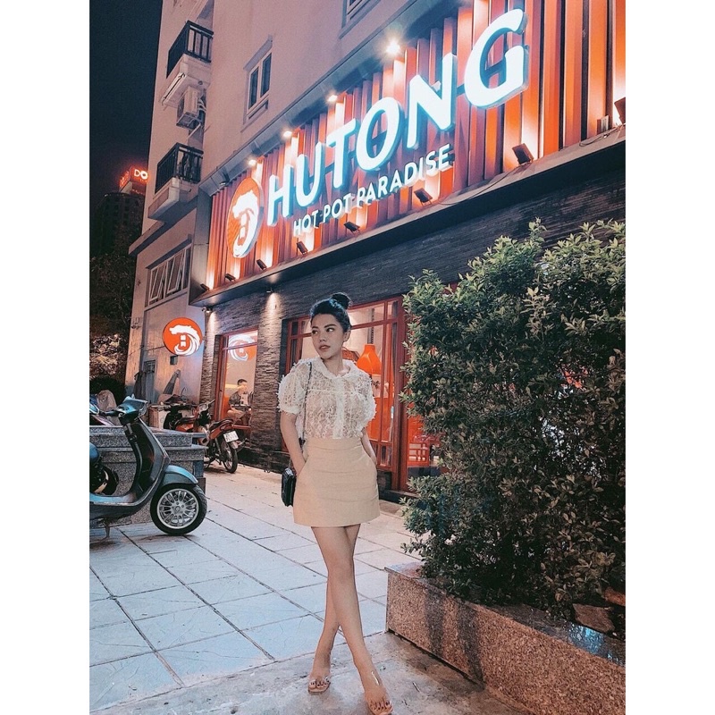 Chân Váy Ngắn Chữ A có Quần Trong Phong cách Hàn Quốc Siêu Xinh