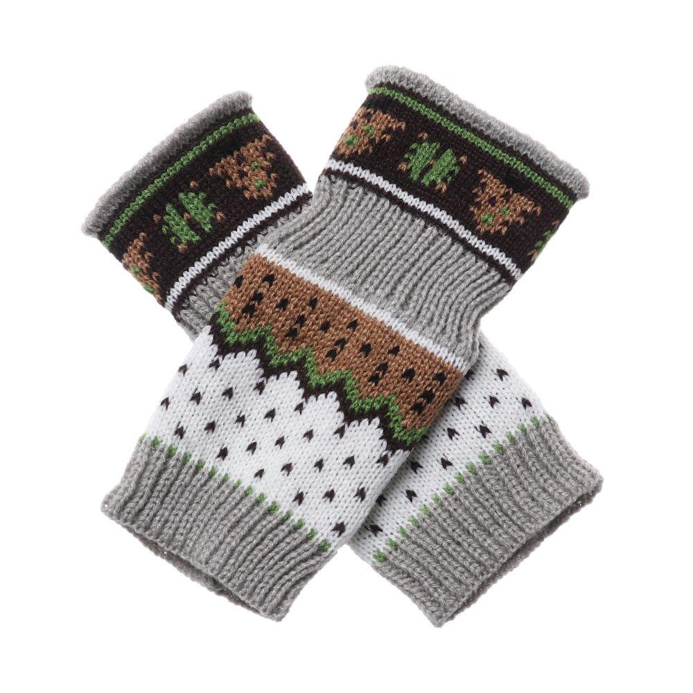 Găng Tay Len Dài Mềm Mại Dày Dặn Giữ Ấm Cánh Tay