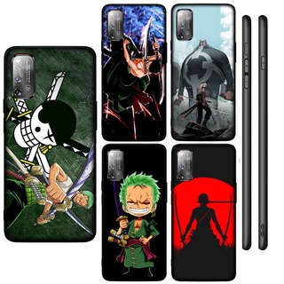 Ốp điện thoại silicon mềm in hình ONE PIECE Zoro cho iPhone 12 Mini 11 Max Pro SE 2020 XR