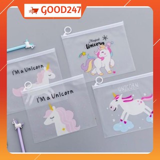 Túi Zip Lụa Trong Suốt Đựng Bút, Mỹ Phẩm Good247