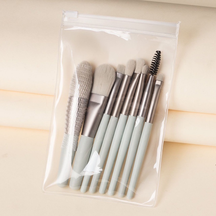 Set 8 cọ mini Mordani tay cầm lông mềm dành cho đánh kem nền che khuyết điểm phấn má cọ môi làm đẹp