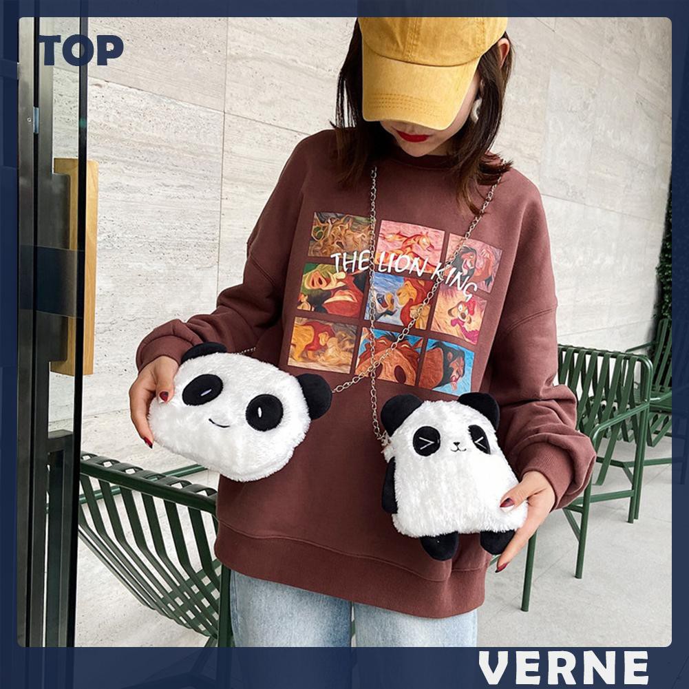 Túi Đeo Chéo Hình Gấu Trúc Nhồi Bông Đáng Yêu