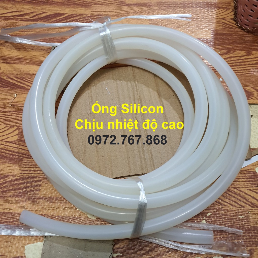 10 mét ống Silicon dẻo chống cháy chịu nhiệt 230°C, an toàn cho ngành y, thực phẩm, chịu dầu, chịu hóa chất