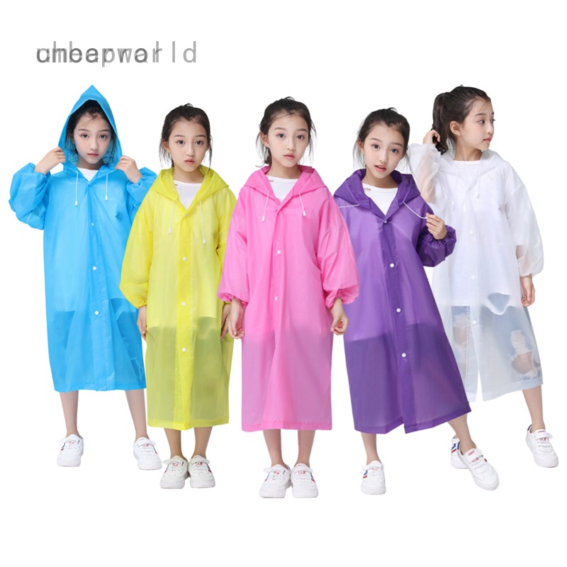 Áo Mưa Dày Dặn Không Đường May Dùng Một Mảnh Dành Cho Bé Trai Và Bé Gái