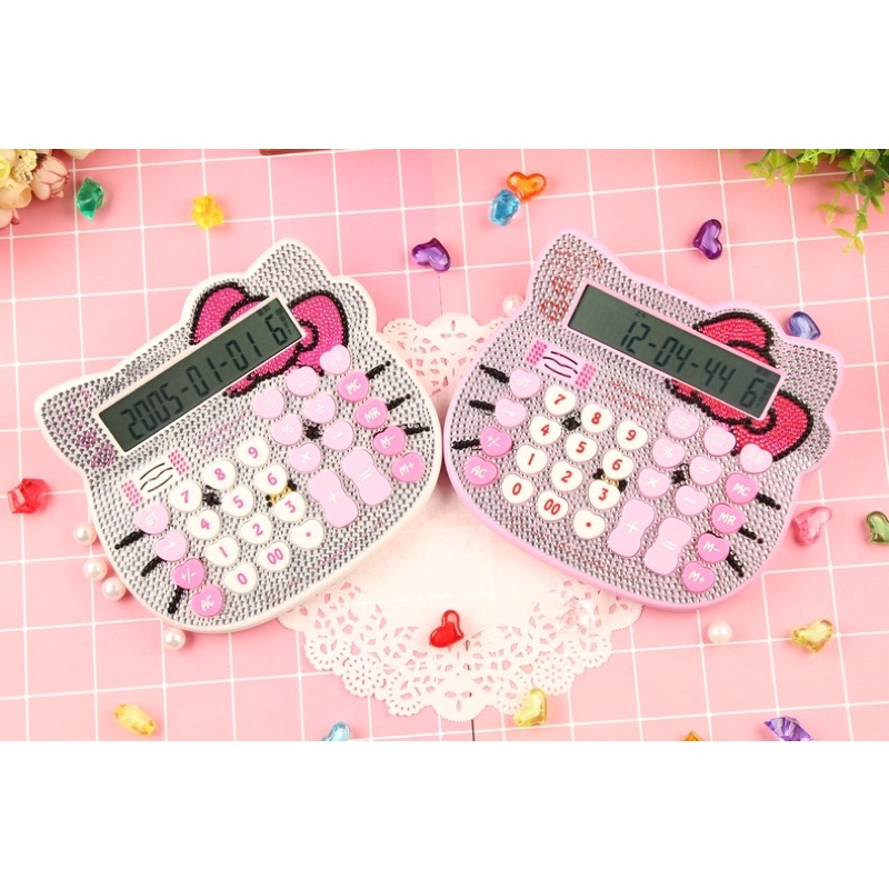 Máy Tính Mèo Kit.ty Đính Đá