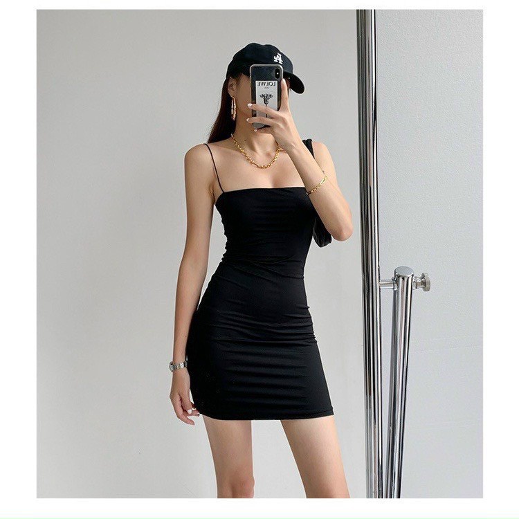 ĐẦM BODY 2 DÂY ôm trọn 3 vòng của chị em Bigsize siêu tôn dáng D118 (TÁO ĐỎ BIGSIZE 55-90KG) 🍎🍎🍎