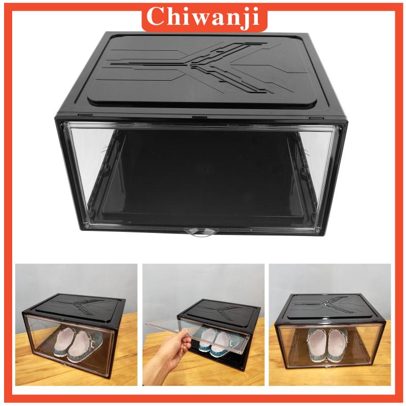 [CHIWANJI] Shoe Storage Boxes Magnetic Closure Containers Case 14''x 11'' x 8.7''