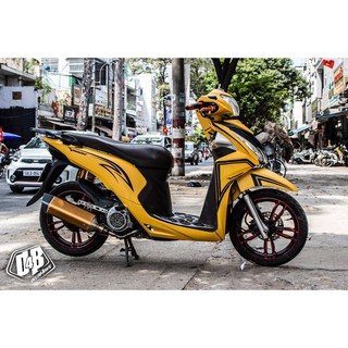 [D4B-Tem chuẩn xịn] Tem trùm xe Vision Yellow Black line