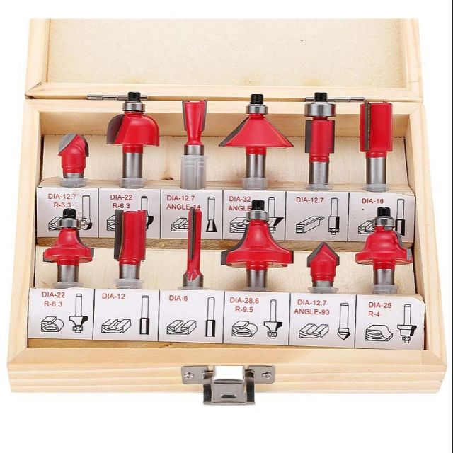 Bộ mũi soi gỗ nhiều hình hộp 12 mũi