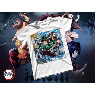Áo thun Cotton Unisex - Anime - Kimetsu no Yaiba - Tanjiro Hơi thở của nước