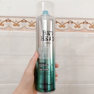 Keo xịt giữ nếp tóc siêu cứng siêu bền TIGI BedHead Hard Head Hard Hold Hair Spray 385ml
