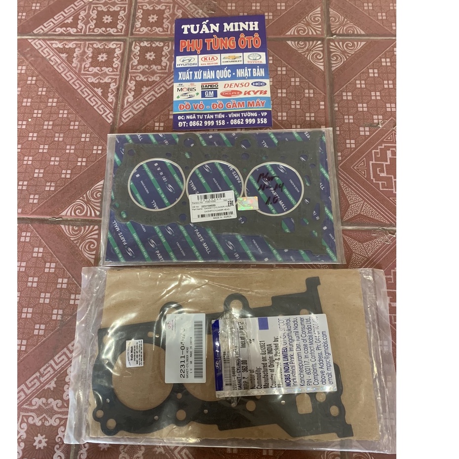 Gioăng mặt máy Morning-Grand i10 1.0L (3 máy)