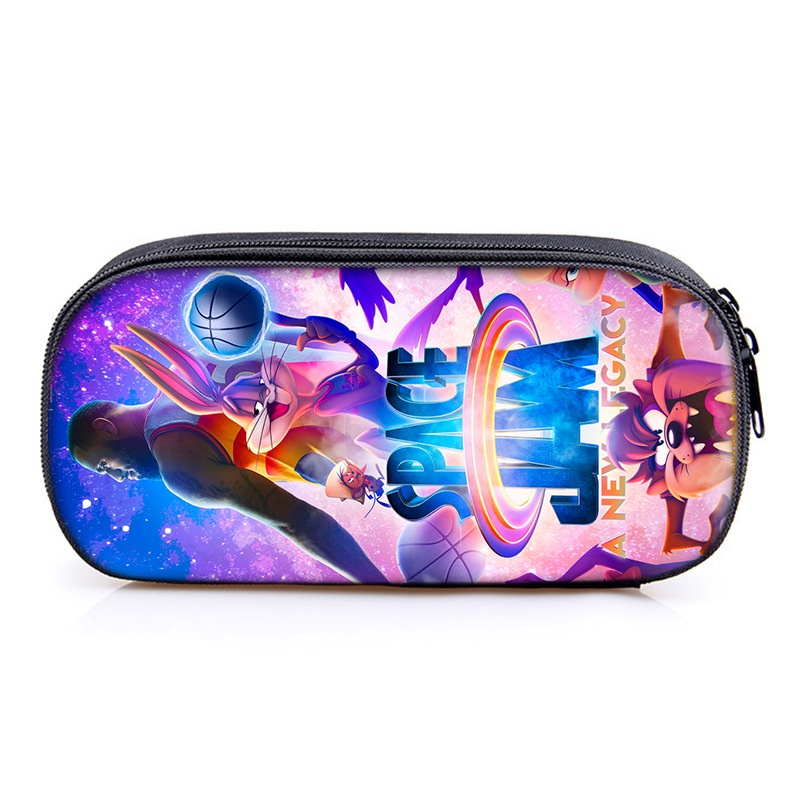 Hộp Đựng Bút Đa Năng Sức Chứa Lớn In Hình Anime Space Jam 2