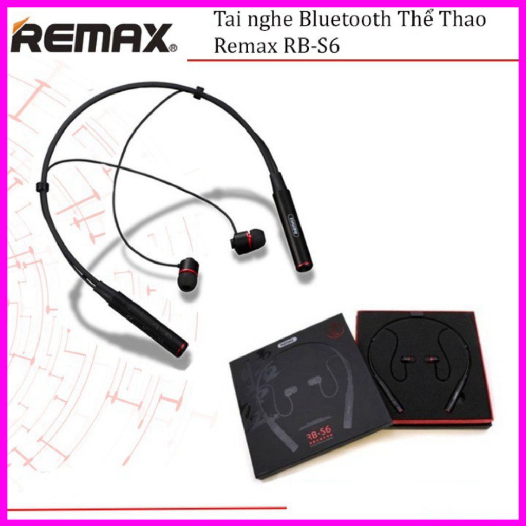 Tai Nghe Bluetooth Thể Thao Remax RB-S6 Siêu Bass