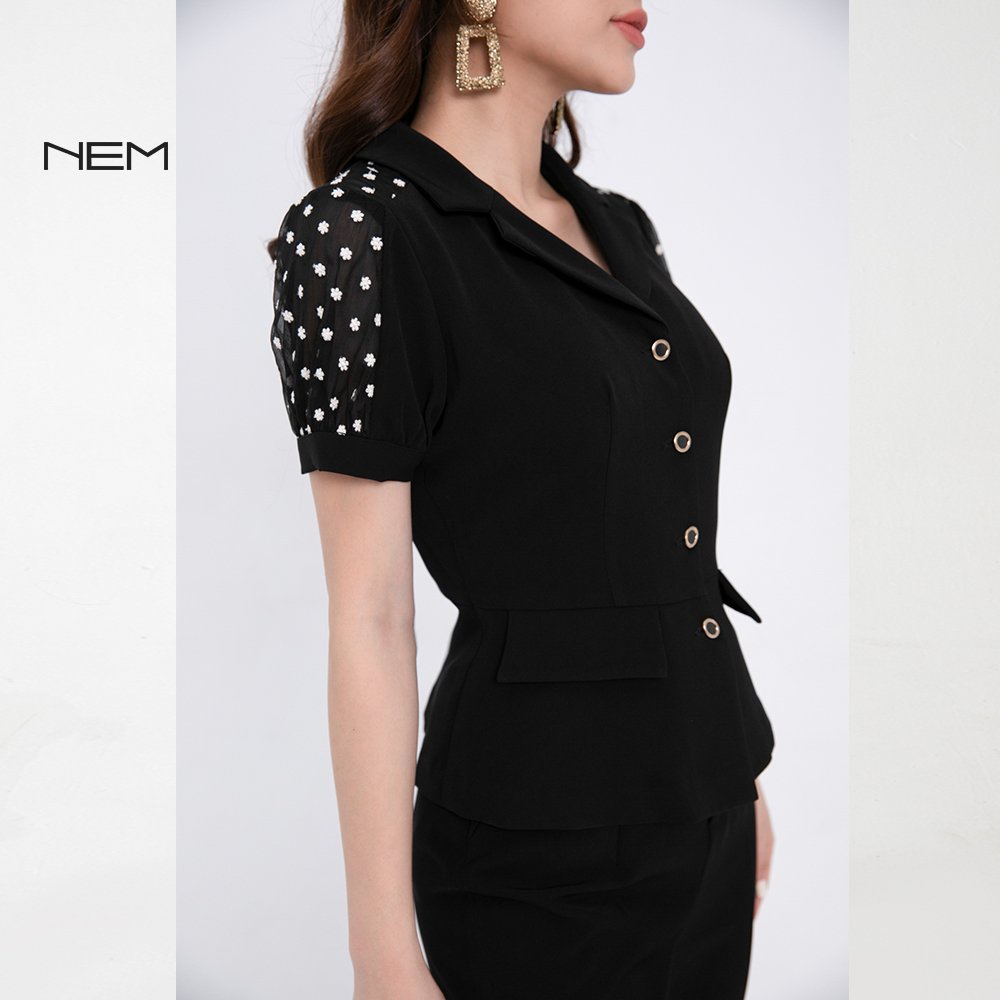 Áo sơ mi nữ công sở thiết kế NEM Fashion SM05182 | BigBuy360 - bigbuy360.vn