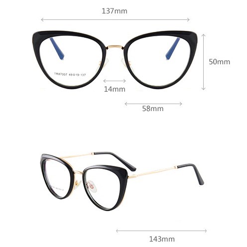 Kính cận VIENDO kiểu mắt mèo tròng đổi màu chống ánh sáng xanh chống tia UV cao cấp thời trang
