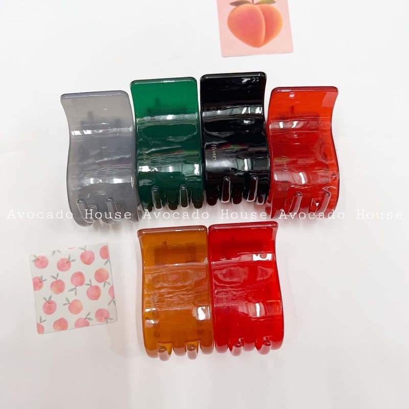 Kẹp tóc càng cua 5 răng Honey loại tốt tông màu thạch