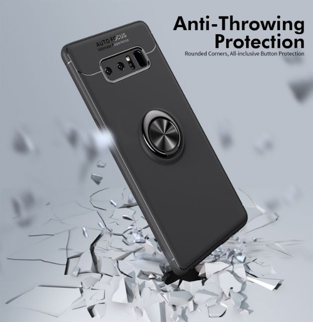 Ốp lưng Samsung Note 8 chống sốc giá đỡ kiêm Nhẫn Ô tô hiệu Auto Focus cao cấp siêu bền