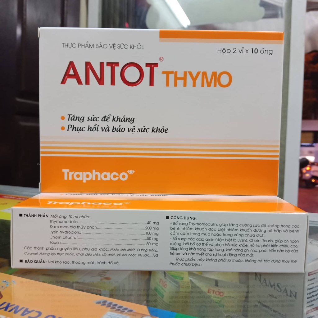 ANTOT THYMO - THỰC PHẨM TĂNG SỨC ĐỀ KHÁNG CHO TRẺ EM VÀ NGƯỜI LỚN