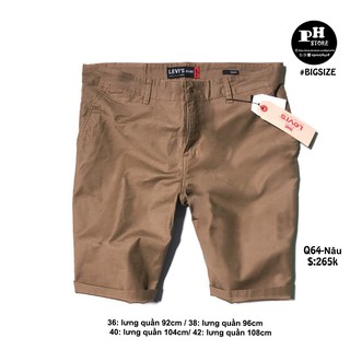 [Quần Lửng Bigsize Nam 75Kg - 100Kg]- Quần lửng KAKI thun nam Big size