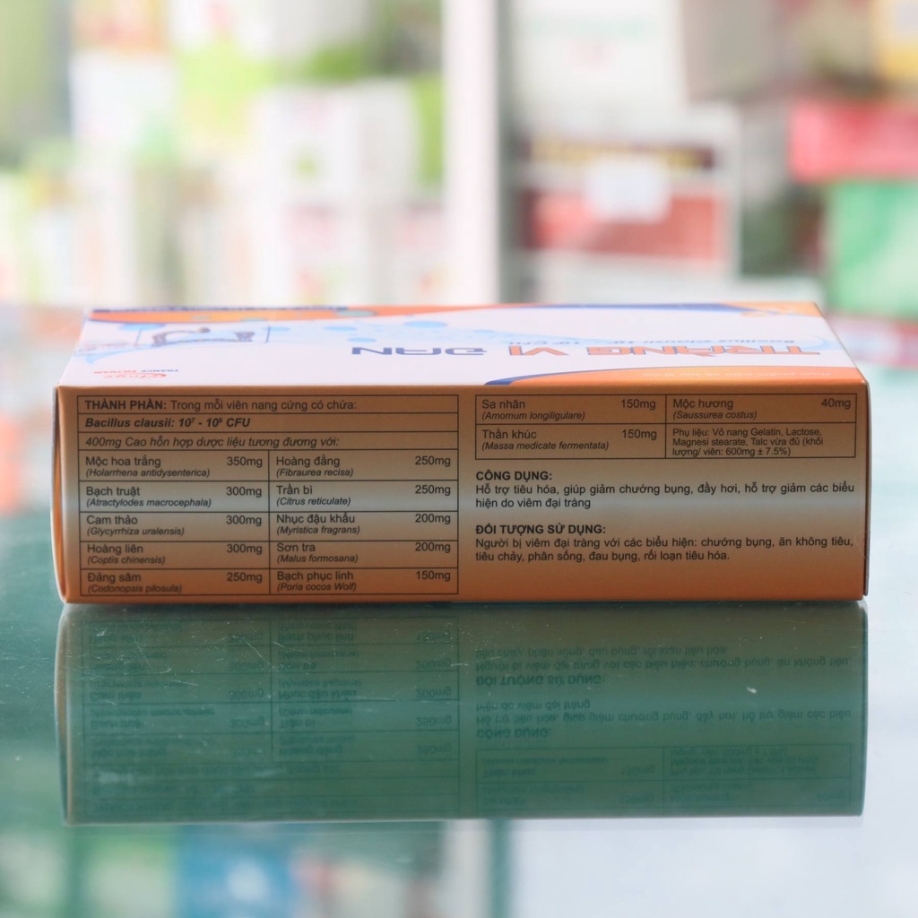 Tràng Vị Đan – Hỗ trợ tiêu hoá, giảm chướng bụng, đầy hơi, giảm đau do viêm đại tràng ( hộp 30 viên)
