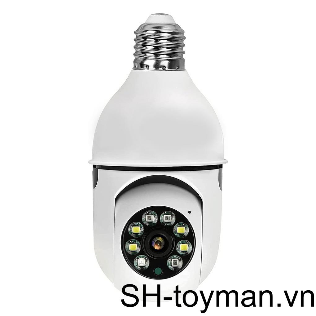 Camera Không Dây 110-240V Phóng To 4 Lần 2MP 1080P Có Đèn LED E27 Kết Nối WiFi