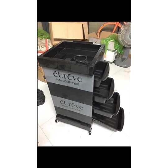 Xe Đẩy Cho Salon Tóc Để Đựng Hóa Chất