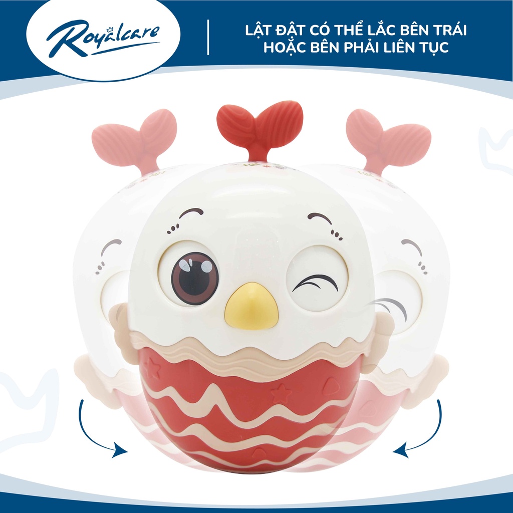 Đồ chơi lật đật cho bé hình quả trứng dễ thương kêu leng keng  Royalcare 0820-RC-822-222
