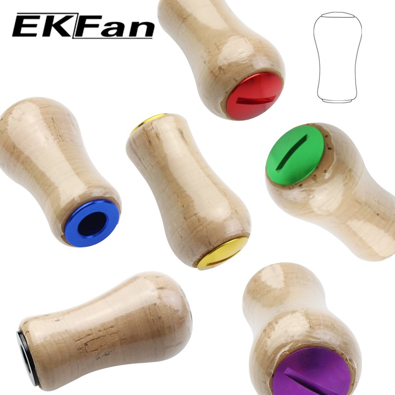 EKfan for daiwa & Shimano fishing reel knob Soft-wood Material Fishline wheel Repair assembly Accessorie