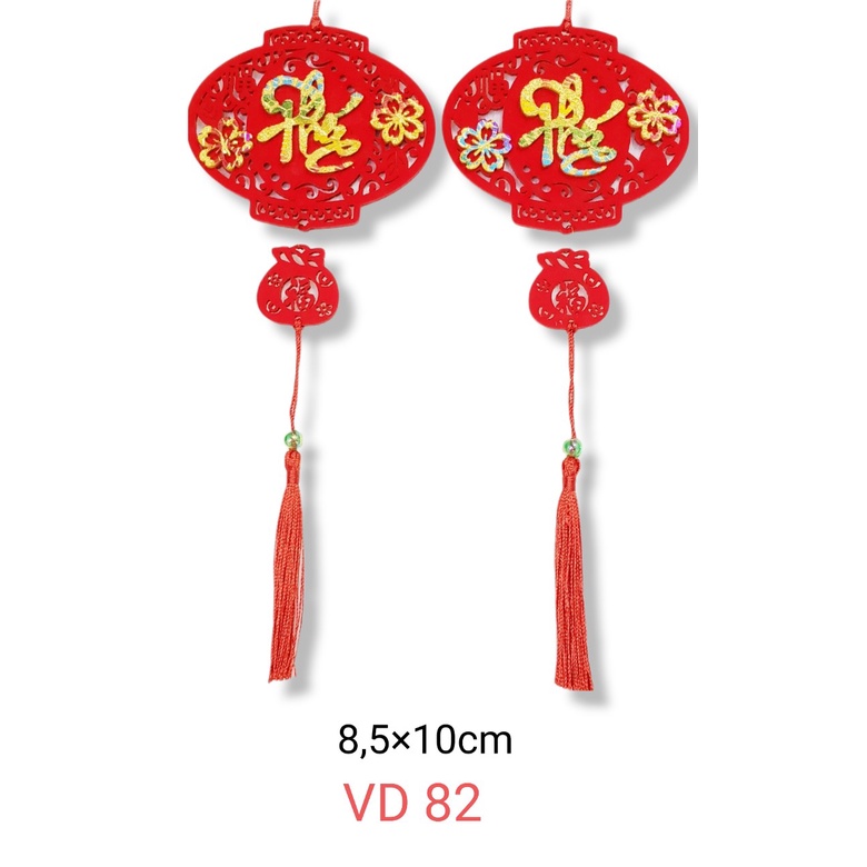 Dây treo tết lồng đèn phúc set 2 cái VD82