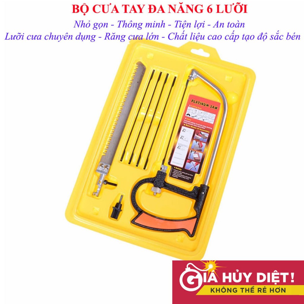 Bộ cưa cầm tay đa năng mỹ nghệ 6 lưỡi tiện dụng - LOẠI 1