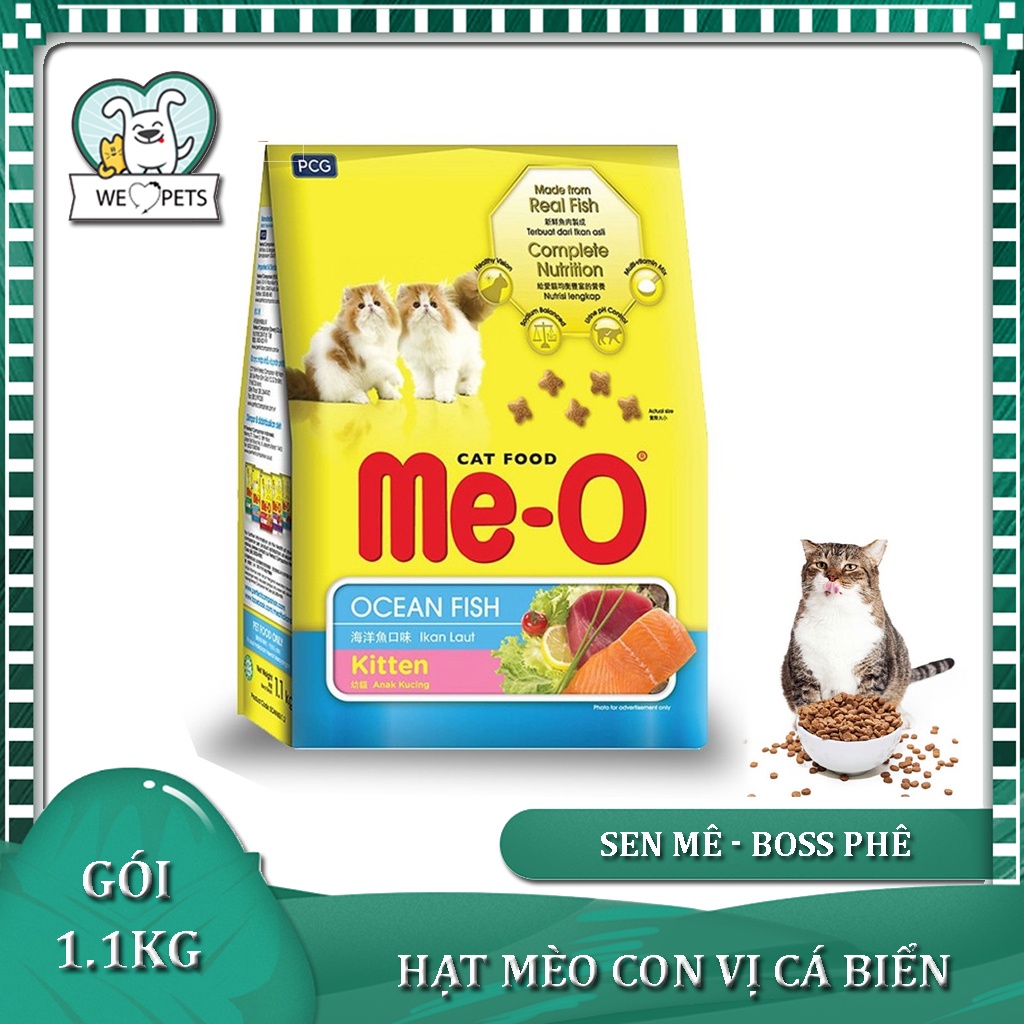 [1.1kg] Me-O Kitten Thức ăn cho Mèo con vị cá biển - Kitten Ocean Fish - Lida Pet Shop