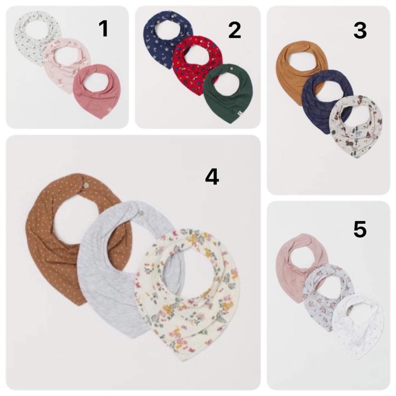 set 3 yếm bé trai-bé gái HM