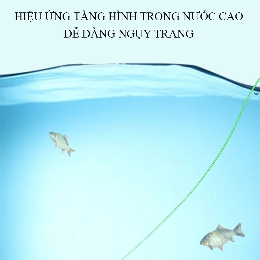 Dây Trục Câu Đài Buộc Sẵn Cước Câu Cá Tàng Hình Rice Fishing Gia Cố Dây PE Chống Nổ, Tải Cá Lớn Cao Cấp DC-17