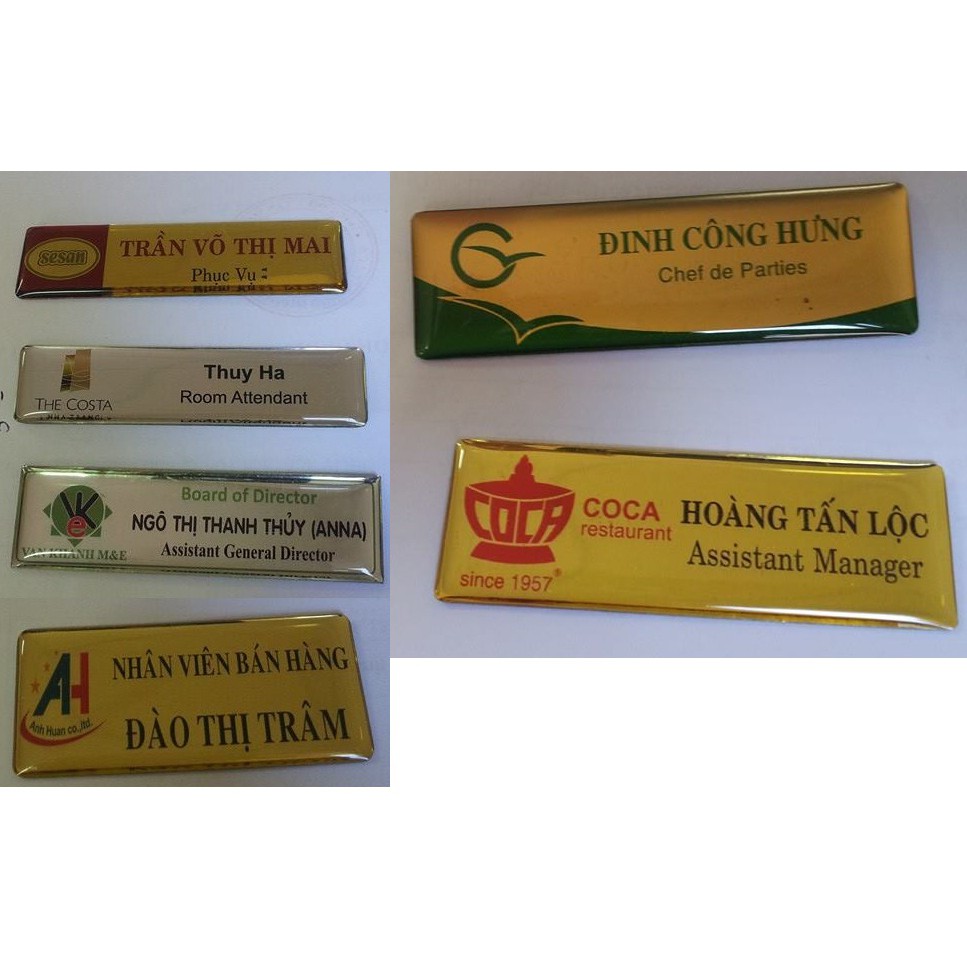 Thẻ tên nhân viên - làm cả số lượng ít
