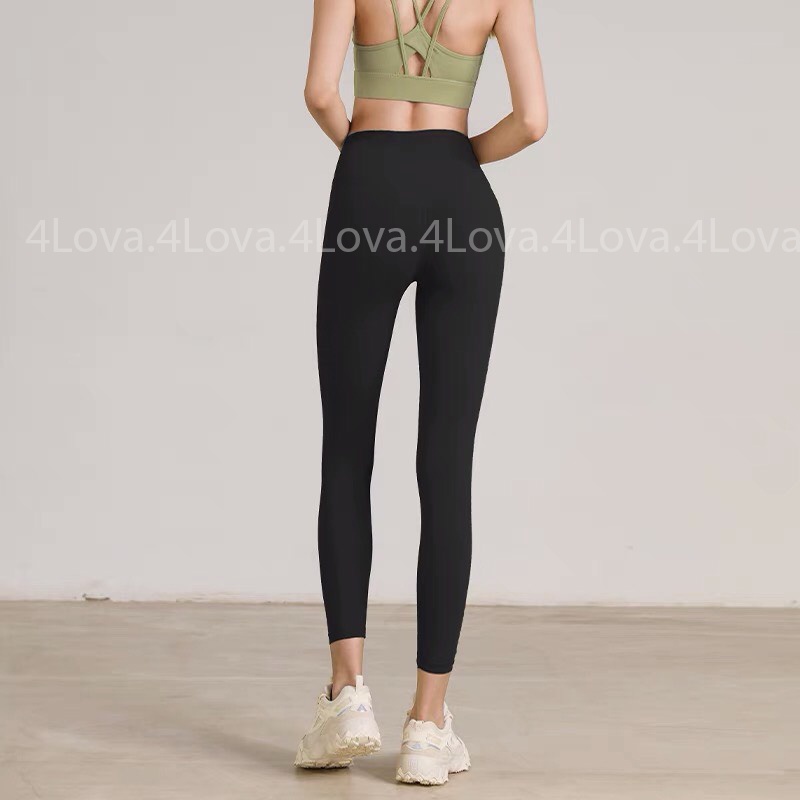 Quần legging nữ nâng mông 4LOVA dáng dài cạp cao tôn dáng, chất cotton dày mịn đẹp loại 1