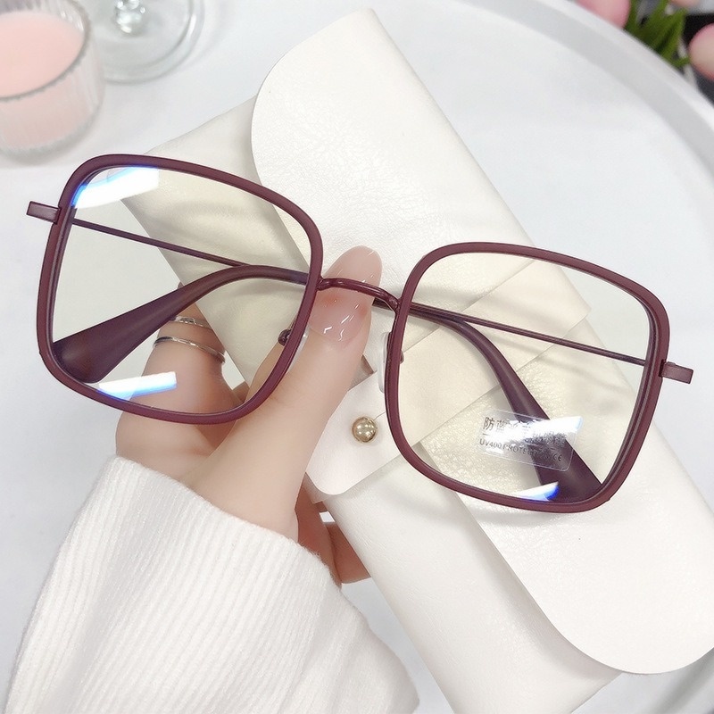 Kính Chống Tia Bức Xạ Gọng Lớn Thời Trang Hàn Quốc Cho Nữ